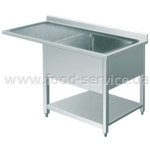 Мойка производственная Berg 1200х600х850 односекционная со столешницей справа